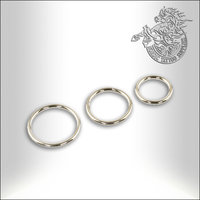 Titanium Segment Closure Ring 1,0mm, 1,2mm & 1,6mm
