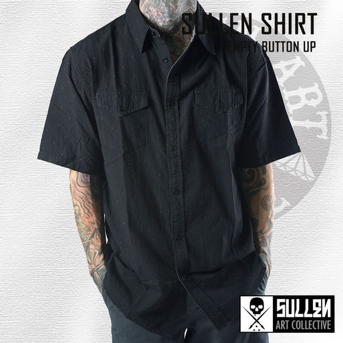 Sullen - Empty Short Sleeve Button Up - Black