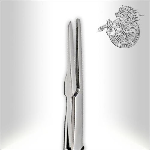 5" Stainless Steel Straight Flat Tip Mosquito Forceps