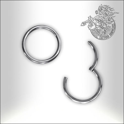 Surgical Steel Segment Ring with Hinge