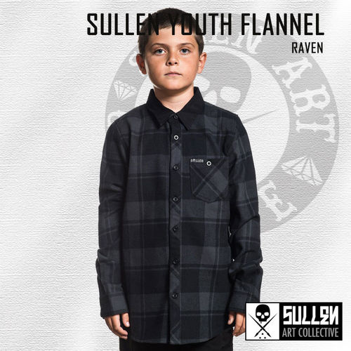 Sullen Youth - Raven Flannel Shirt - Black/Gunmetal
