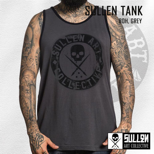 Sullen - BOH Tank - Grey with Black Print