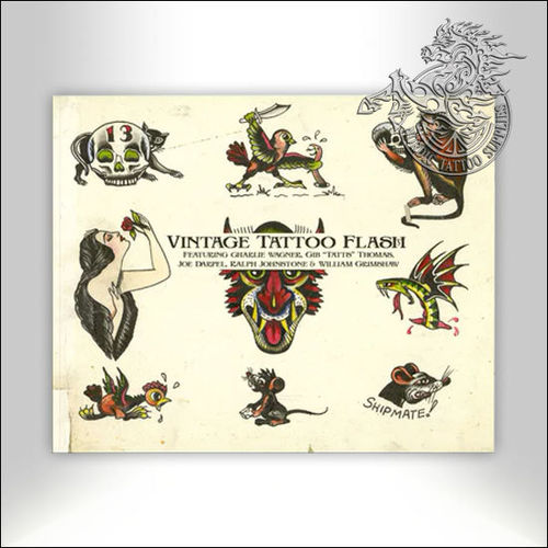 Tattoo Book - Illustrated Monthly - Vintage Tattoo Flash from the Silver Screen