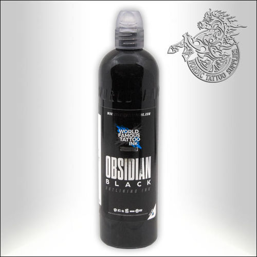 World Famous Ink Limitless 240ml - Obsidian Black Outlining