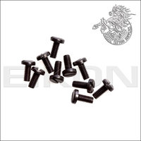 Machine Screw Pan Head Nylon 8-32 x 3/7 Black 10pcs