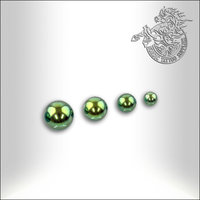 Titanium Anodized Ball, 1,2mm thread, Green