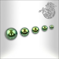 Titanium Anodized Ball, 1,6mm thread, Green