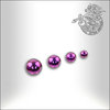 Titanium Anodized Ball, 1,2mm thread, Purple