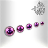 Titanium Anodized Ball, 1,6mm thread, Purple