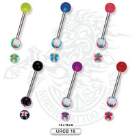 Surgical Steel Barbell With Butterfly Design