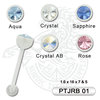 PolySafe Jewelled Barbell