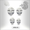 Surgical Steel Plug With Turning Flower Design