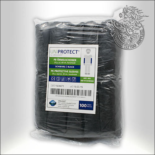 Unigloves Disposable Protective Sleeve 100pcs, Black