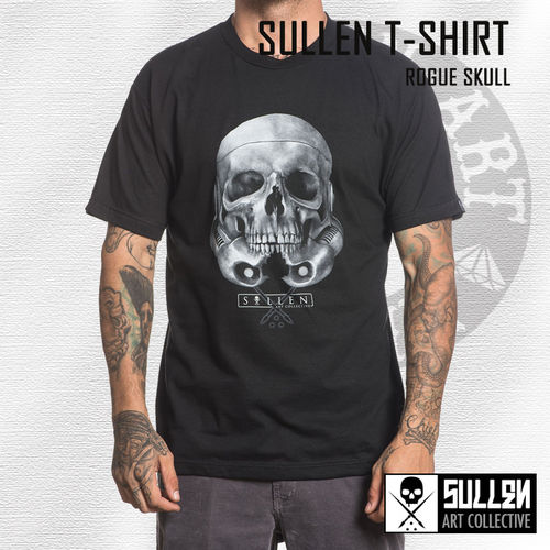 Sullen Rogue Skull T-Shirt, Black