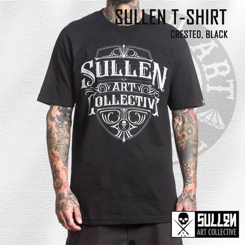 Sullen Crested T-Shirt, Black