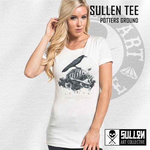 Sullen Angels - Potters Ground Tee - White