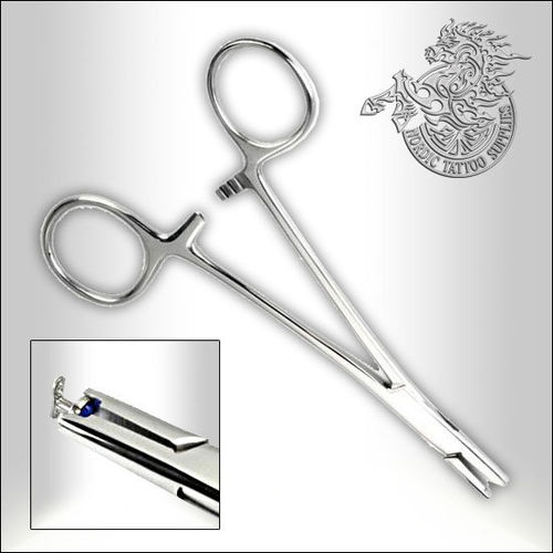 Forceps, 5 inches long with 3mm jaws