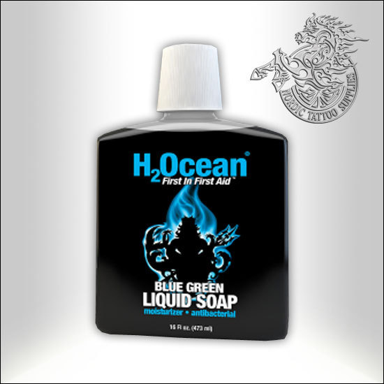 H2Ocean Blue Green - Liquid Soap 480ml - Nordic Tattoo Supplies