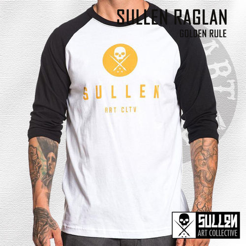 Sullen - Golden Rule Raglan - White/Black
