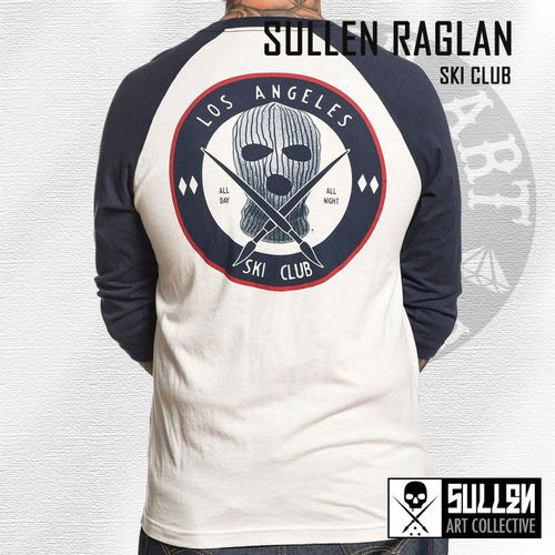 Sullen - Ski Club Raglan - Off White/Navy