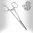 Dermal Anchor Forcep Tool, Notched Tip