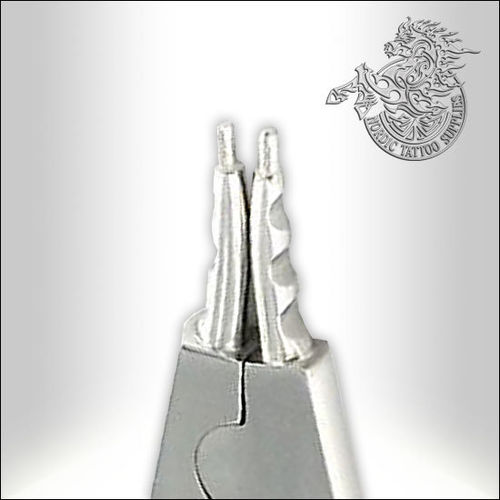 7" Tip Ring Opening Pliers Outward Curved Tips