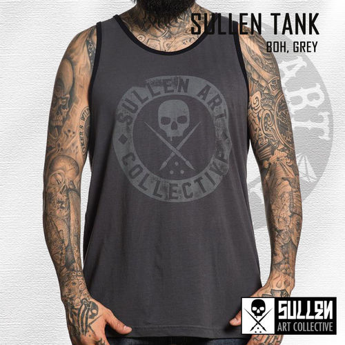 Sullen - BOH Tank - Grey with Light Print