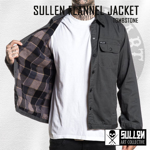 Sullen - Tombstone Flannel Jacket - Grey
