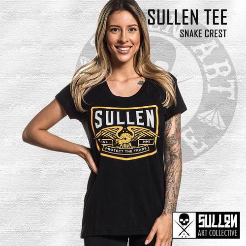 Sullen Angels - Snake Crest Tee - Black