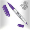 Sharpie Fine+Ultra Fine Twintip - Purple
