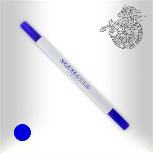 Squidster Tattoo -  2 in 1 - Non sterile Brush-Pen - Blue