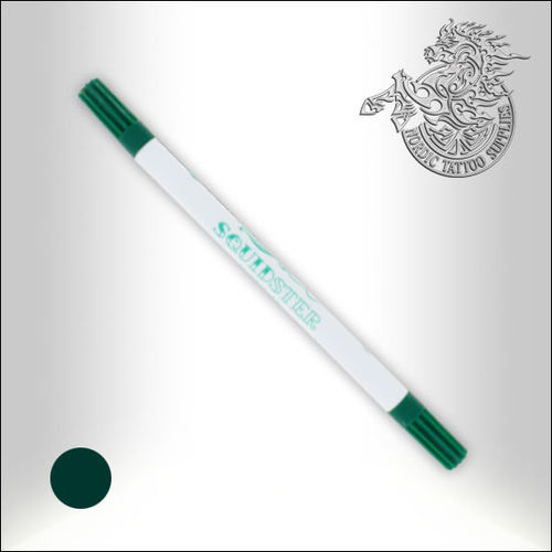 Squidster Tattoo -  2 in 1 - Non sterile Brush-Pen - Green