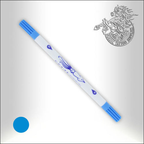 Squidster Tattoo -  2 in 1 - Non sterile Brush-Pen - Light Blue