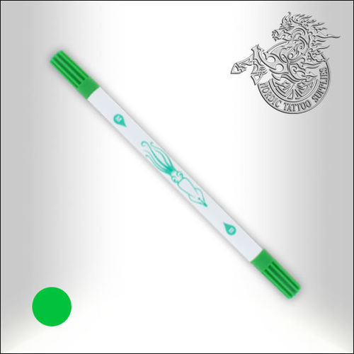 Squidster Tattoo -  2 in 1 - Non sterile Brush-Pen - Light Green