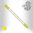 Squidster Tattoo -  2 in 1 - Non sterile Brush-Pen - Yellow