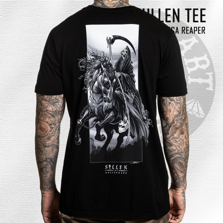 Sullen tipo Collective Clothing t-shirt-Kemper negro tatuaje Grim Reaper