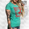 Sullen Angels - Switched On Tee - Florida Keys Teal