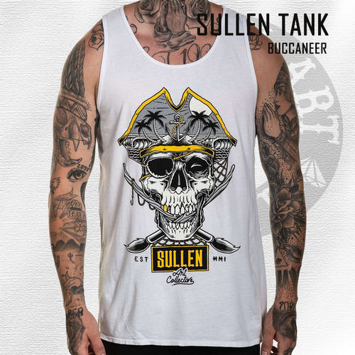 Sullen - Buccaneer Jersey Tank - White