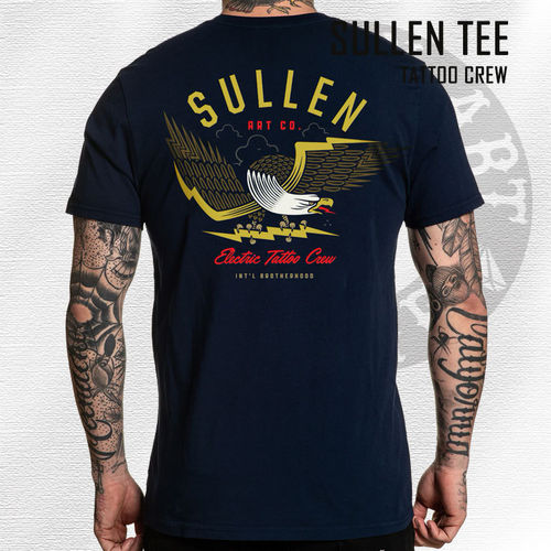 Sullen - Tattoo Crew Tee - Obsidian Dark Blue