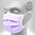 Unigloves Profil Plus Surgical Face Mask 50pcs - Violet - Type II-R