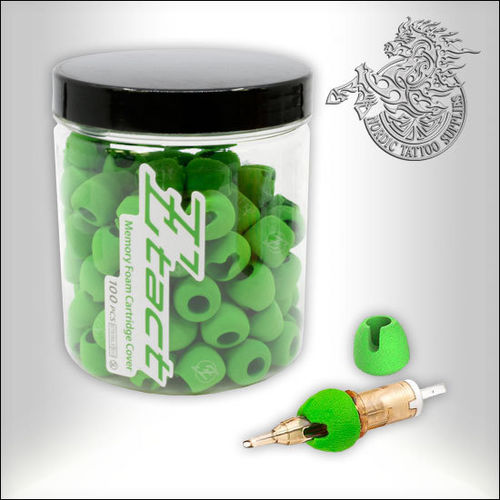 EZ Tact Memory Foam Cartridge Cover 100pcs - Green