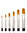 Trekell - Golden Taklon 6" Brushes - Filbert