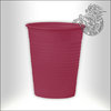 Unigloves Plastic Cup 180ml - 100pcs - Burgundy