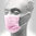 Unigloves Profil Plus SMALL Surgical Face Mask 50pcs - Pink - Type II-R
