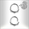 Surgical Steel Nose Ring with Design