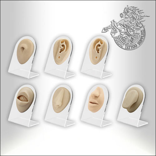 Silicone Body Parts for Piercing Display