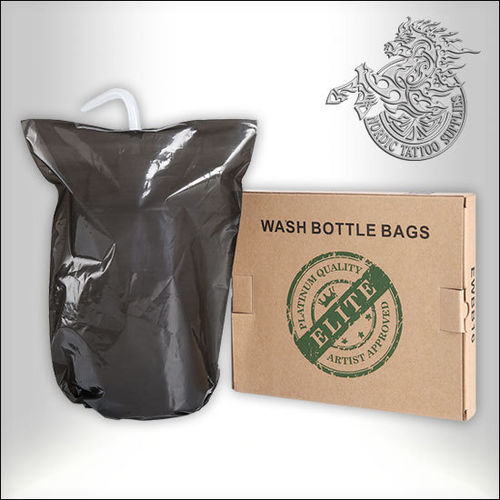 Black Wash Bottle Bags 20x15cm - 100pcs