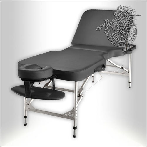 Massage Table with Aluminum Frame - Black