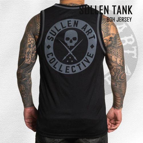Sullen - BOH Jersey Tank - Black with Grey