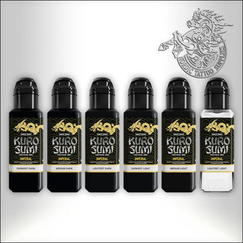 Kuro Sumi Imperial Ink - Marta Make Fine Art Black and Grey Set 6x44ml